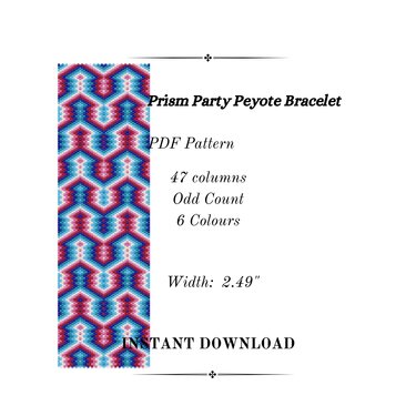Prism Party Peyote Stitch Bracelet - Crafts