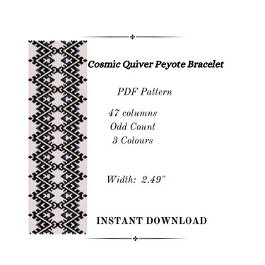 Cosmic Quiver Peyote Stitch Bracelet - Crafts