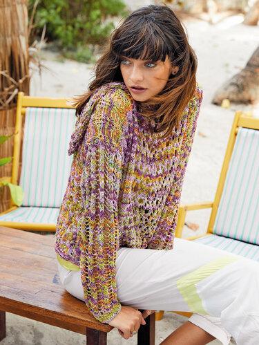 Boxy-Pullover mit Kapuze