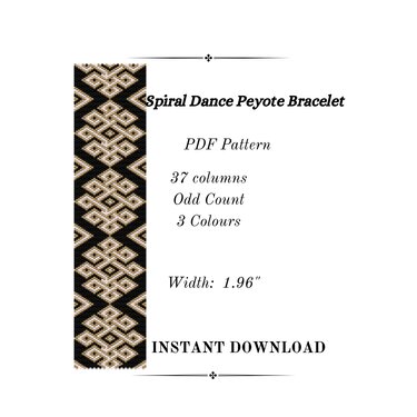 Spiral Dance Peyote Stitch Bracelet - Crafts
