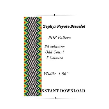 Zephyr Peyote Stitch Bracelet - Crafts