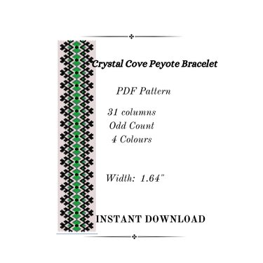 Crystal Cove Peyote Stitch Bracelet - Crafts