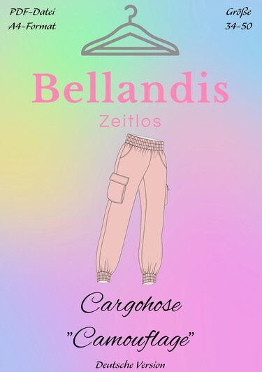 E-Book Bellandis Schnittmuster Cargohose "Camouflage" - deutsche Anleitung - Nähen