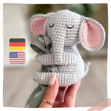 Cuddly Elephant - Crochet Pattern | German & English