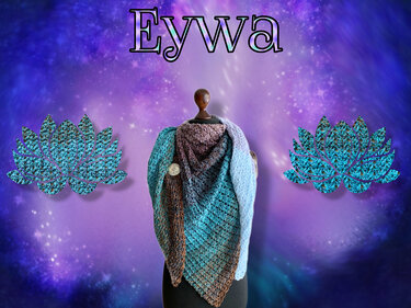 Eywa-Häkelanleitung für ein asymmetrisches Tuch