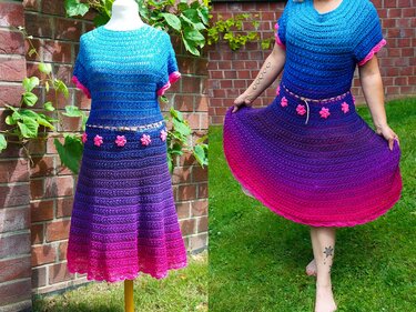Häkelanleitung RVO Kleid "Blütenmeer"