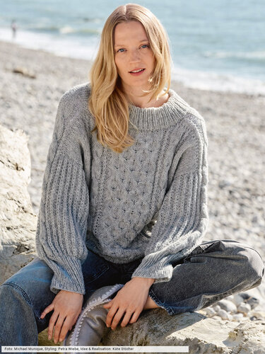 Nahtlos gestrickter Pulli