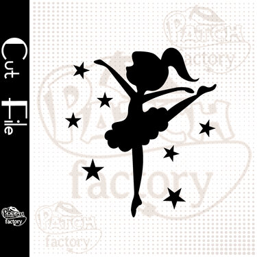 Plotterdatei, Schnittvorlage Ballerina, Balletttänzerin - Plotting