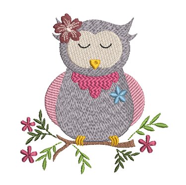Stickdatei Eule Vollstickdatei - Sticken
