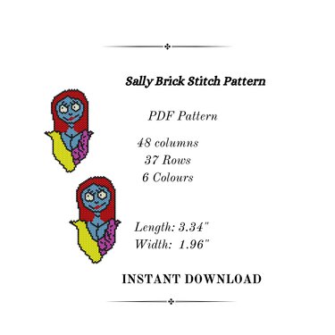 Sally Brick Stitch Pattern - Crafts