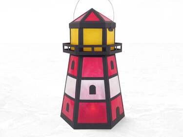St. Martins-Laterne – Leuchtturm – Bastelanleitung und Vorlagen