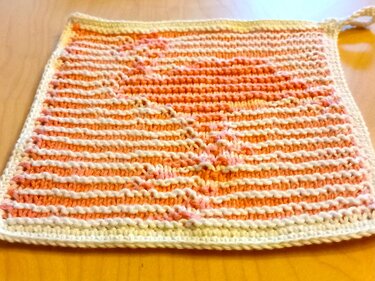 Flamingo - Schattenstricktier, z.B. für Topf- oder Spüllappen - Stricken