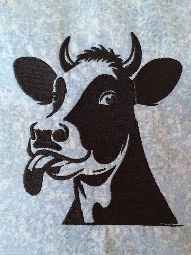 Stickdatei - Freche Kuh - 2 Größen - Sticken