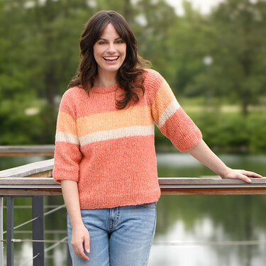 Strickanleitung Damenpullover "Hamina" 765014