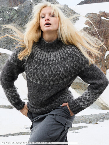 Norwegerpulli mit Rundpasse - Stricken