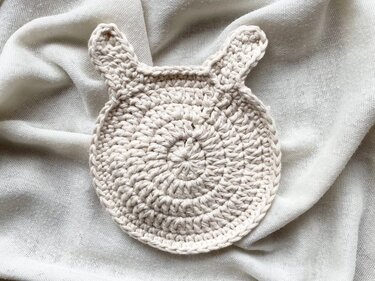 Häkelanleitung Untersetzer Hase