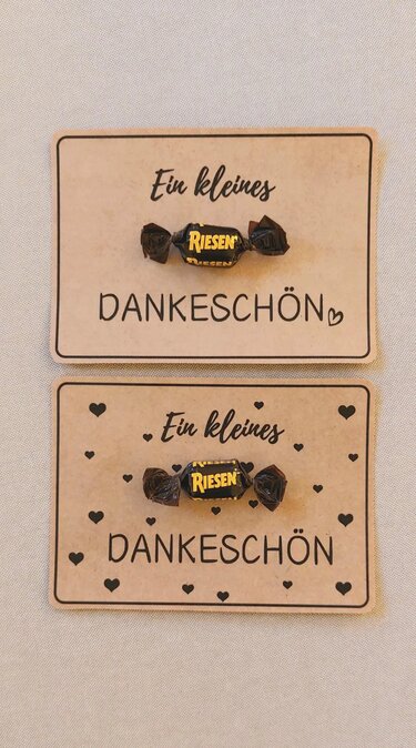 Druckvorlage kleines Dankeschön - kleines Riesen Dankeschön - Lastminute - Basteln