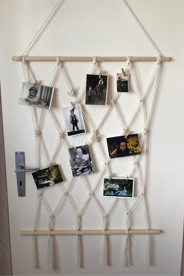 PDF Anleitung: Makramee Fotoaufhängung knüpfen | Makramee