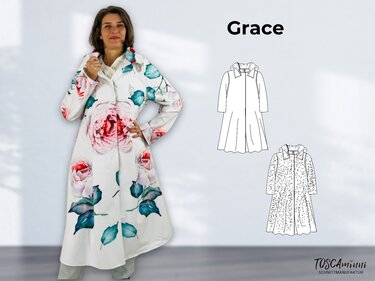 Softshellmantel Grace | Schnittmuster für Regenmantel | + Nähvideo