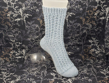 Strickanleitung Mustersocke "Chain"