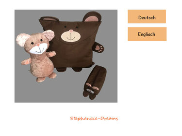 Cuddle Set Animals Bear - Sewing