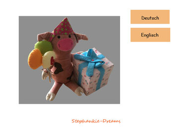 Birthday Pig Elli - Sewing