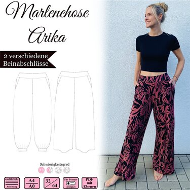 marlene pants - 32-64 - E-Book and sewing instructions