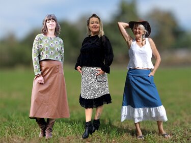 Flared Skirt Pattern Clivia with Ruffles - Sewing