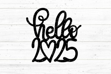 Hello 2025 Plotterdatei SVG DXF FCM
