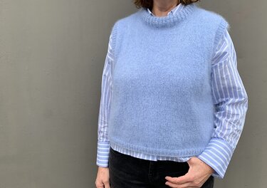 Strickanleitung Pullunder Ayliva Größe 36 – 48