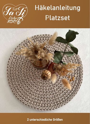 Anleitung Platzset rund im Strickstich ohne Verbindungsnaht (+ Video) - Häkeln
