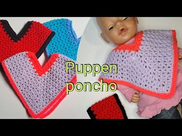 Doll Poncho - Crochet