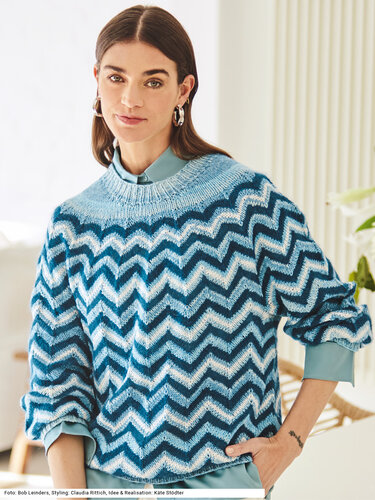 Pulli im Zickzackmuster - Stricken