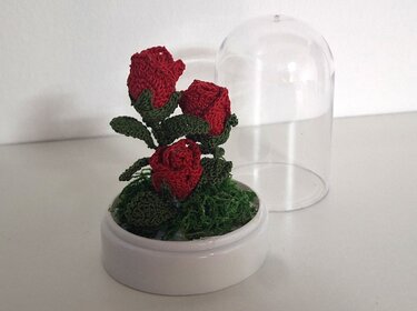 Miniatur Rose Crochet Pattern