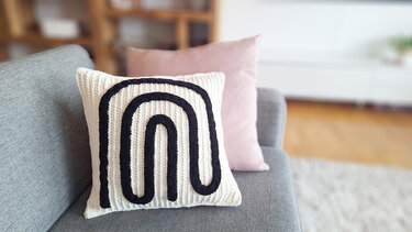 Häkelanleitung Kissen Wave