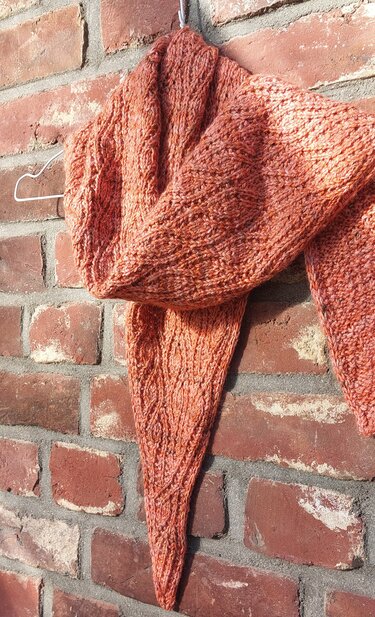Knitting pattern, FREYAshawl, minishawl, onesize