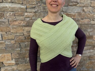 Crossover-Wrap Primavera – Knitting Instructions