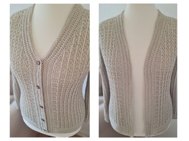 Cardigan "Frühlingsbrise" Häkelanleitung RVO jede Größe