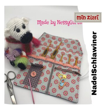 Schnittmuster Häkel-/Stricknadel Etui NadelSchlawiner