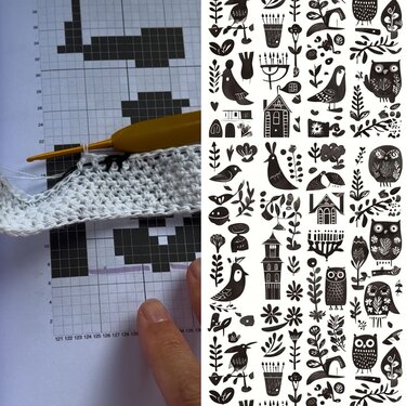 Folk Shawl crochet tutorial PDF & video - Woolpedia