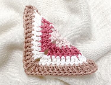 Häkelanleitung Halbes Granny Square „Solid“ | Quadratisch