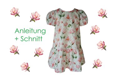 Schnitt und Anleitung Batistkleid gefüttert Gr. 74-128 - Nähen