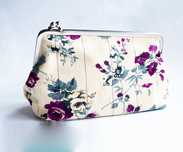 Nähanleitung Clutch Tasche mit Taschenbügel