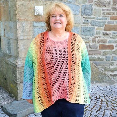 Jamaila - Tunic, Vest, Cardigan - Sizes 32 - 64 / S - 5XL - Crochet