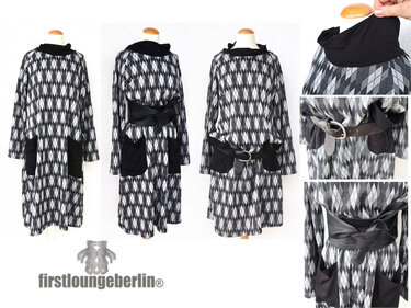 Frieda Jersey-Kleid Longshirt Damen Sommerkleid Winterkleid Kapuzenkleid - Nähen