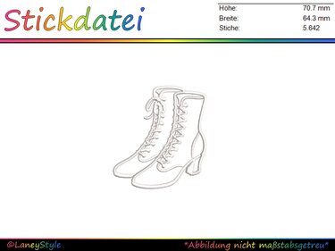 Stickdatei Gardeschuhe - Gardetanz