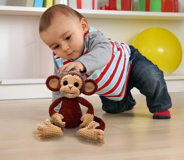 Amigurumi Little Monkey. PDF crochet pattern for plush monkey . - Image 2