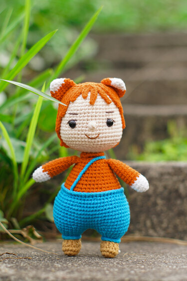 FOXX DOLL amigurumi PDF pattern - foxx doll crochet pattern PDF