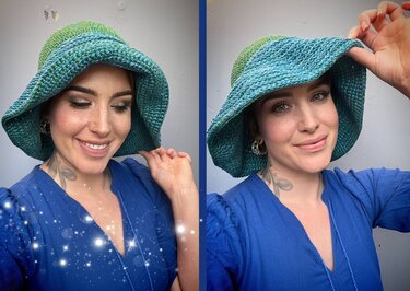 Häkelanleitung Sommerhut "SONNENSCHIRMCHEN"