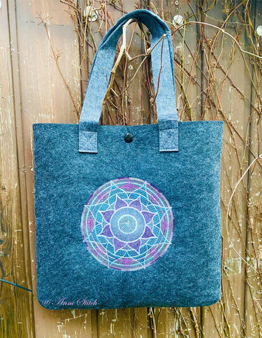 Leicht stickbares Mandala in 8 Größen - Stickdatei - Sticken